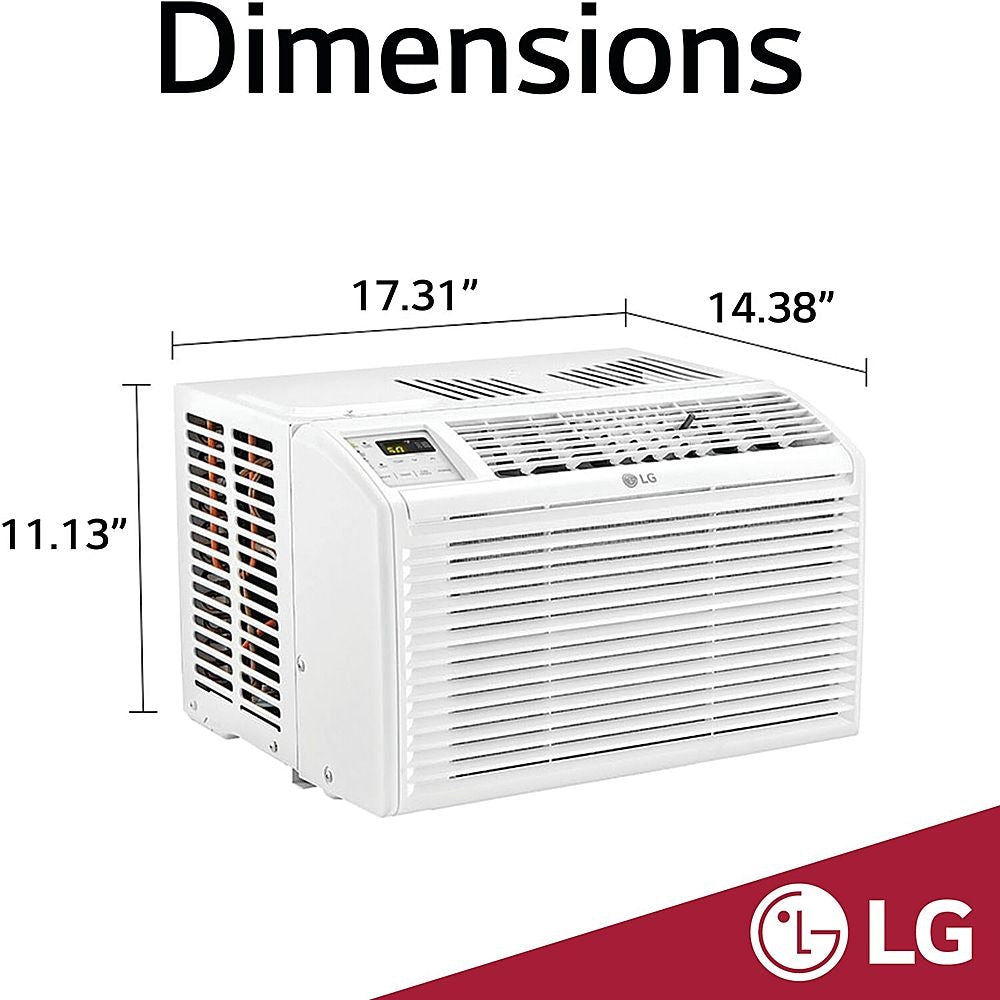 LG - 6,000 BTU 115V Window Air Conditioner with Remote Control - White_2