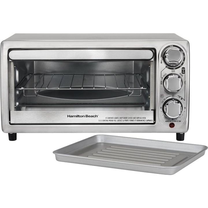 Hamilton Beach - 4-Slice Toaster Oven - Stainless steel_2