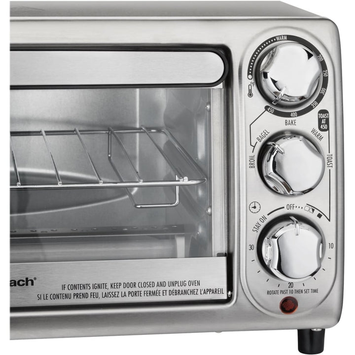 Hamilton Beach - 4-Slice Toaster Oven - Stainless steel_3