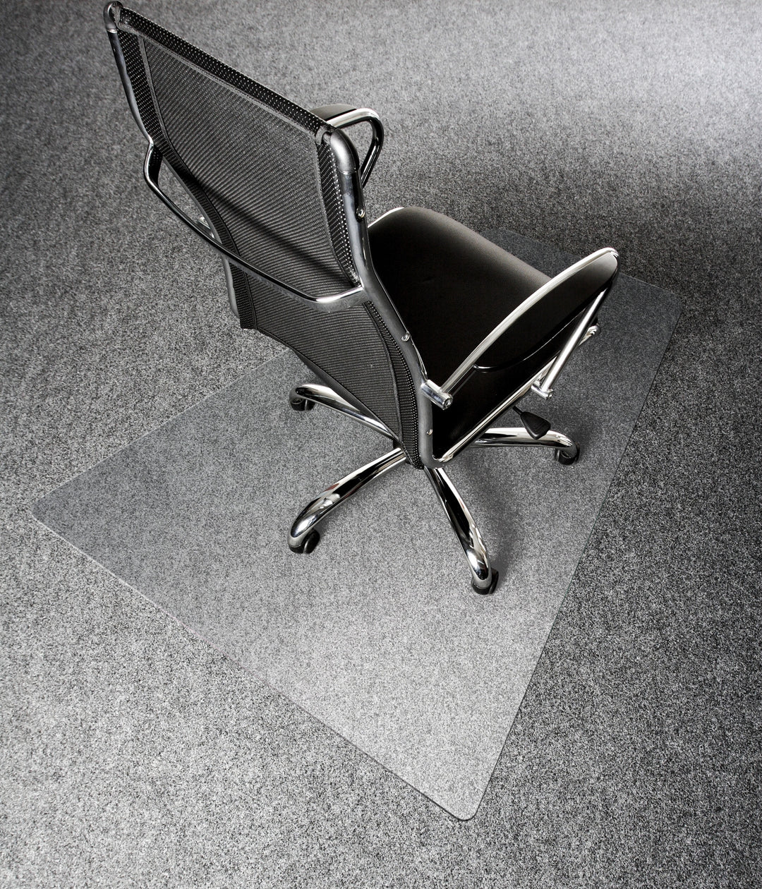 Floortex Executive Polycarbonate Corner Chair Mat 48" x 60" for Carpet - Clear_2