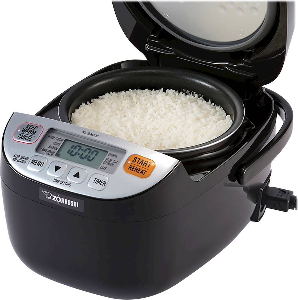 Zojirushi - Micom 0.5-Quart Rice Cooker - Silver/black_7