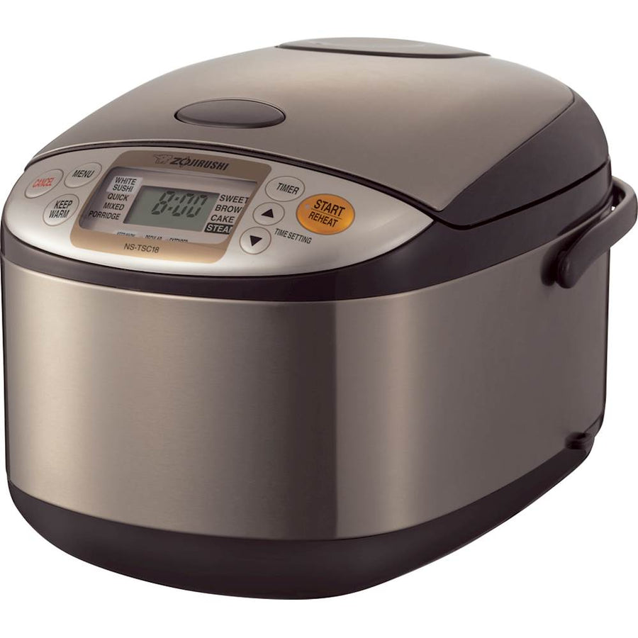 Zojirushi - Micom 10-Cup Rice Cooker and Warmer - Stainless Brown_0