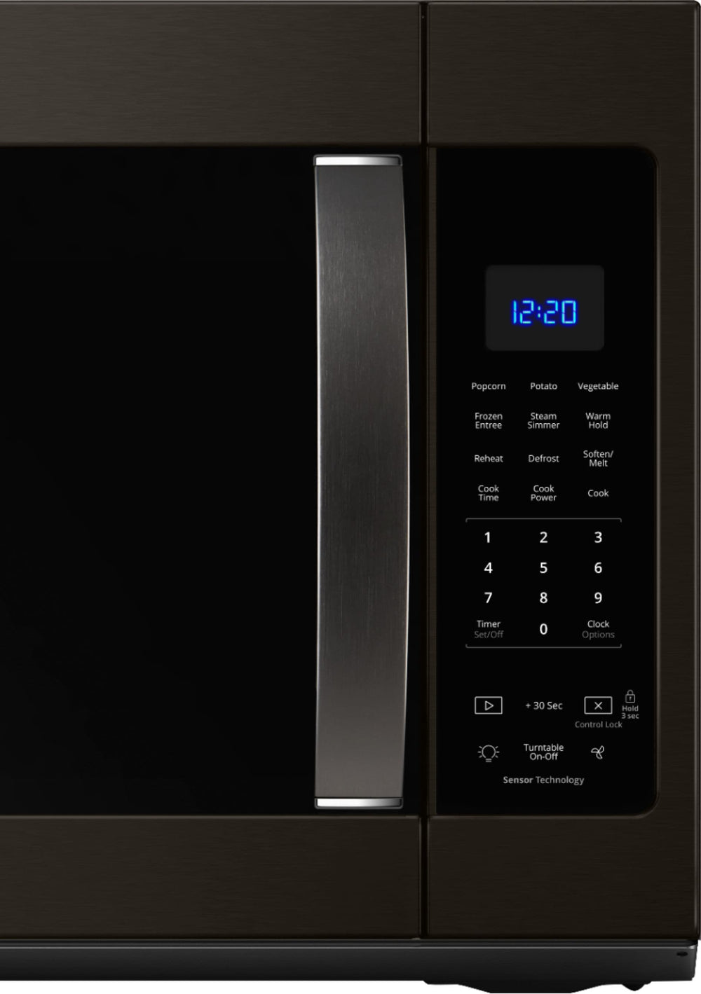 Whirlpool - 1.9 Cu. Ft. Over-the-Range Microwave with Sensor Cooking - Black stainless steel_1