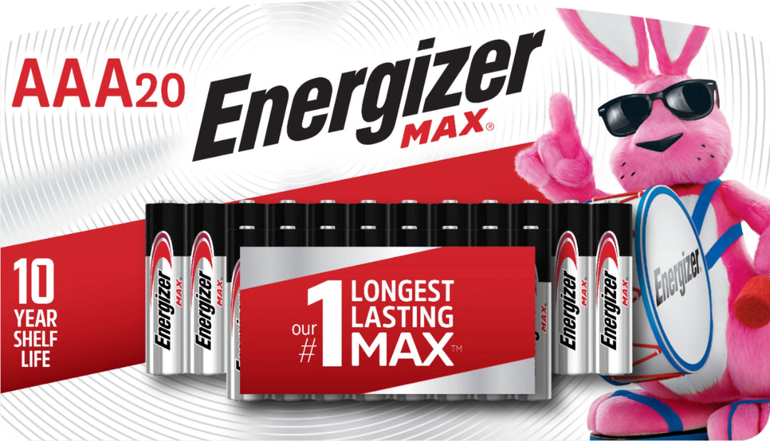 Energizer - MAX AAA Batteries (20 Pack), Triple A Alkaline Batteries_0