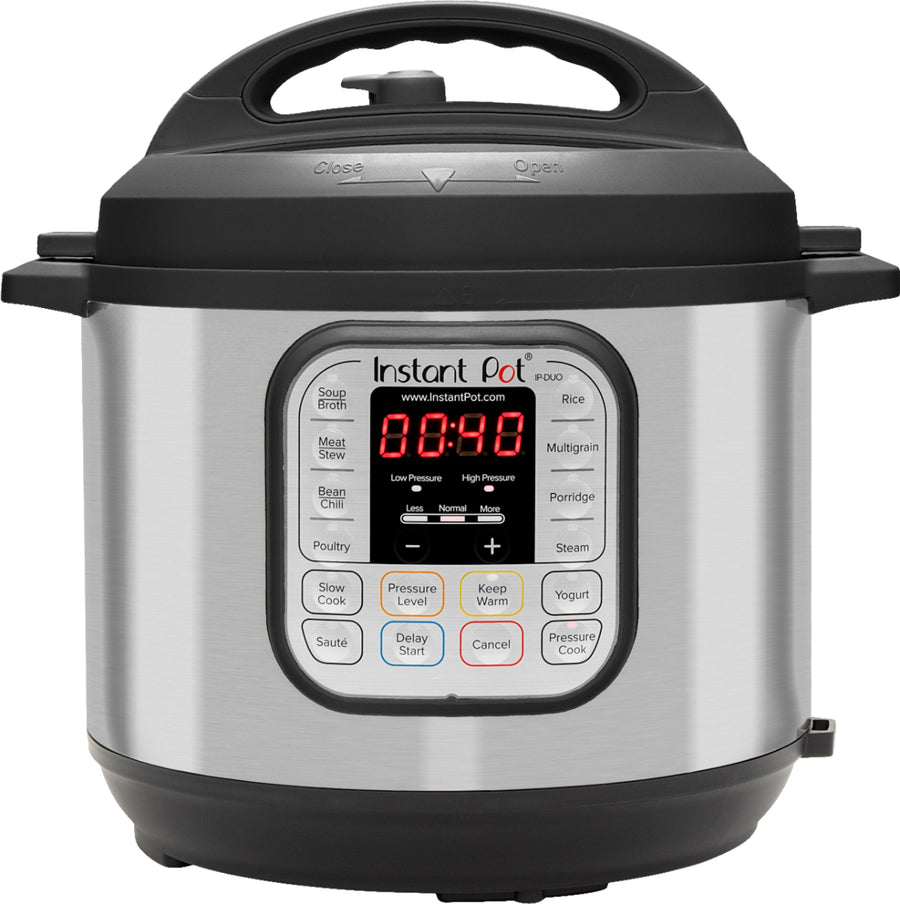 Instant Pot - 6 Quart Duo 7-in-1 Electric Pressure Cooker - Silver - brushed stainless steel_0