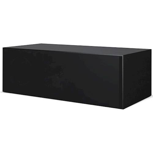 KEF - Cloth Grille for Q650c Center Channel Speaker - Black_2