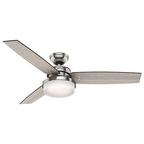 Contemporary Sentinel 52" Ceiling Fan Brushed Nickel Finish_0