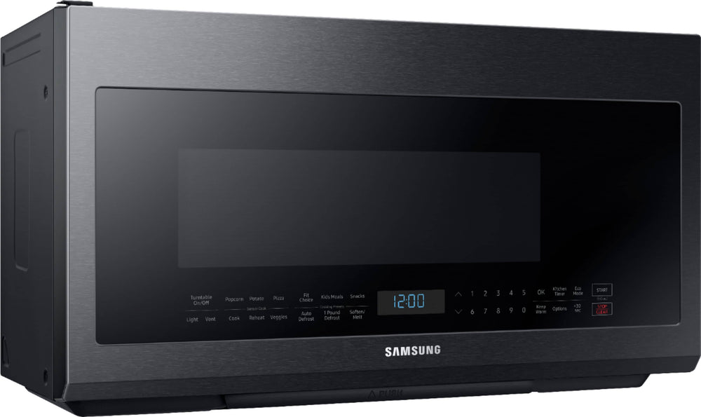 Samsung - 2.1 Cu. Ft. Over-the-Range Microwave with Sensor Cook - Black stainless steel_1
