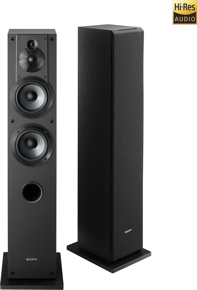 Sony - Core Series Dual 5" 3-Way Floorstanding Speaker (Each) - Black_0