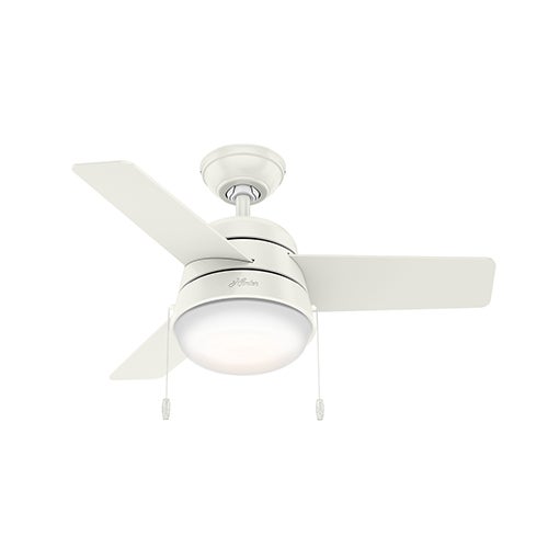 Aker 36" Ceiling Fan w/ Light Kit White_0