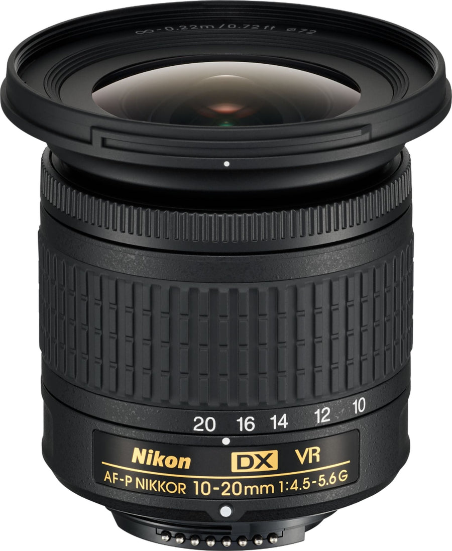 Nikon - AF-P DX NIKKOR 10-20mm f/4.5-5.6G VR Wide-Angle Zoom Lens for APS-C F-mount cameras - Black_0
