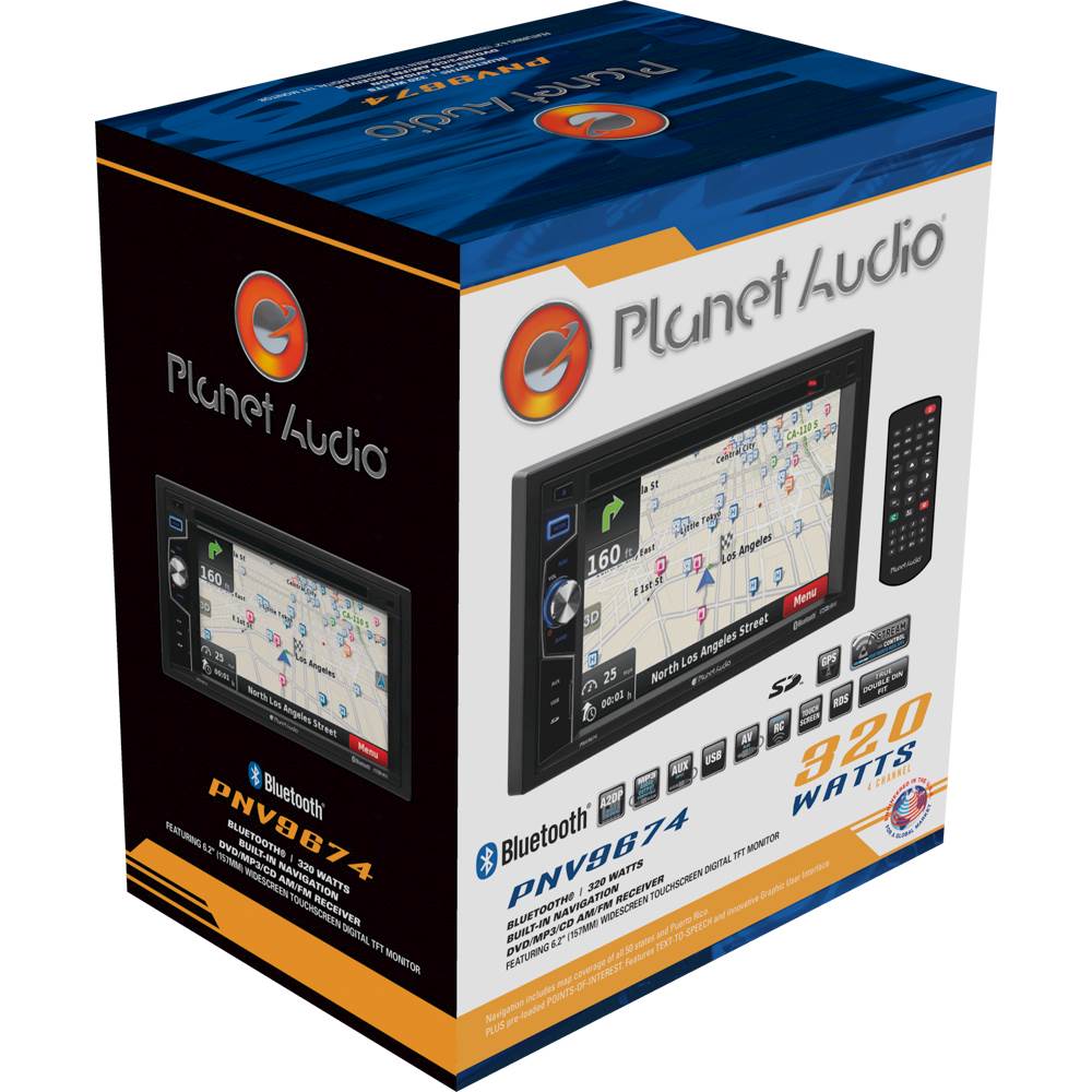 Planet Audio - 6.2" - Built-in Navigation - Bluetooth - In-Dash DVD Receiver - Black_3
