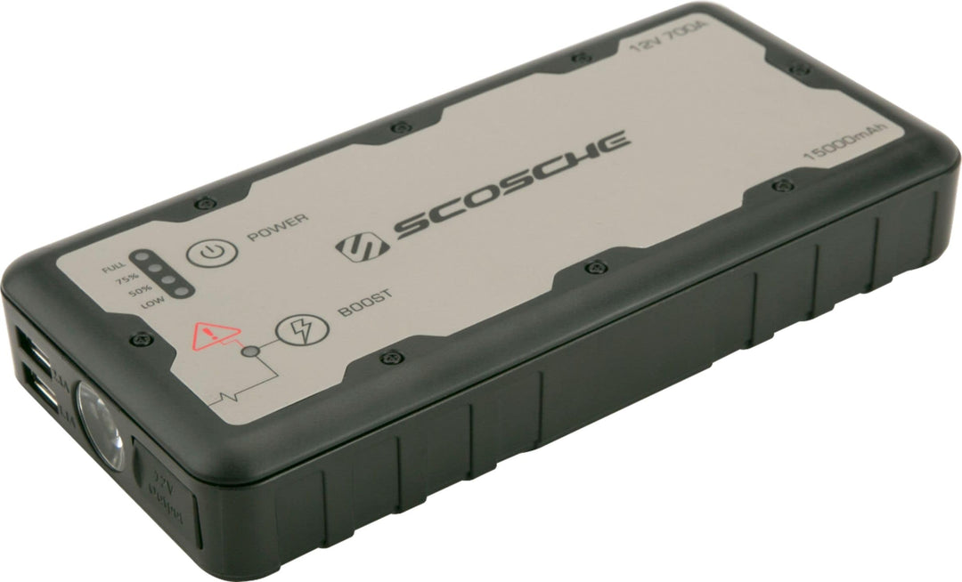 Scosche PowerUp 700 Car Jump Starter w/USB Power Bank and LED Flashlight - Black_0