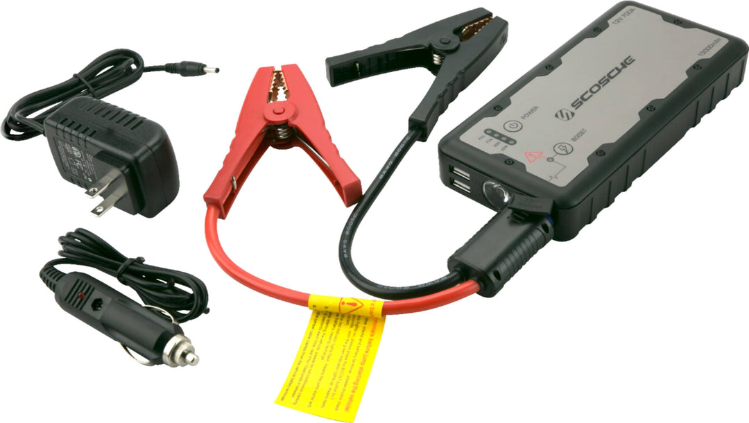 Scosche PowerUp 700 Car Jump Starter w/USB Power Bank and LED Flashlight - Black_5