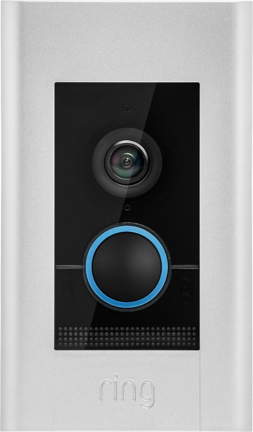 Ring - Video Doorbell Elite - Satin Nickel_0