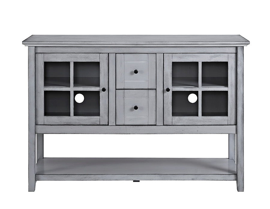 Walker Edison - Transitional TV Stand / Buffet for TVs up to 55" - Antique Gray_0