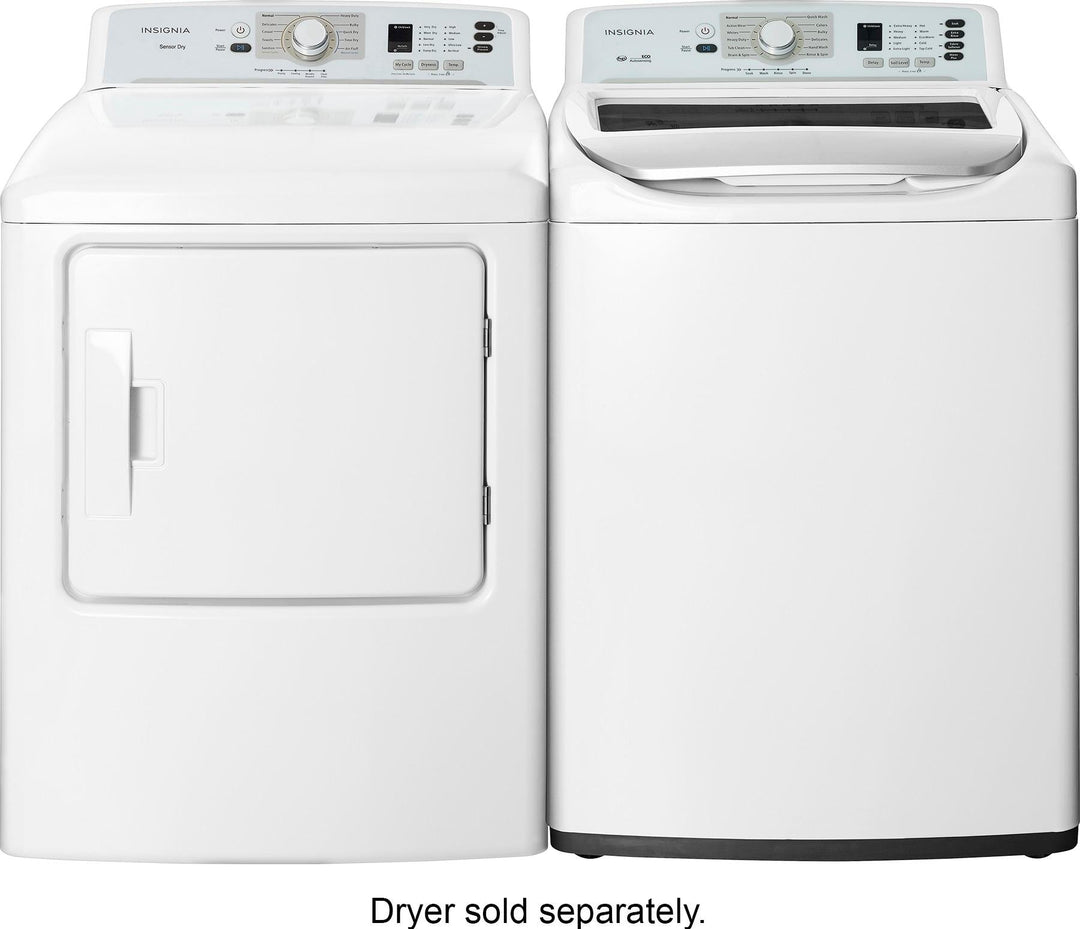 Insignia™ - 4.1 Cu. Ft. High Efficiency Top Load Washer - White_8