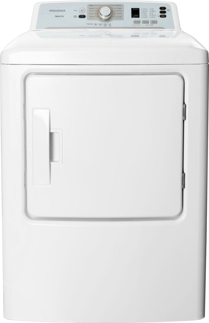 Insignia™ - 6.7 Cu. Ft. Electric Dryer - White_0