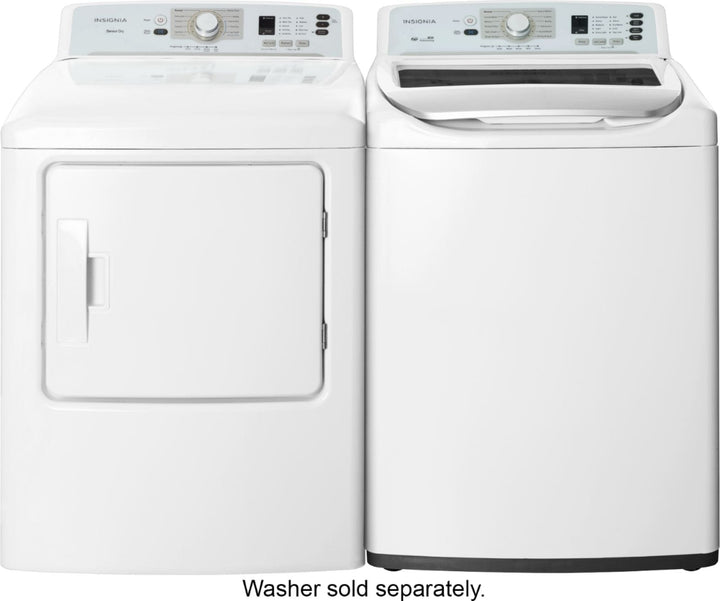 Insignia™ - 6.7 Cu. Ft. Electric Dryer - White_9