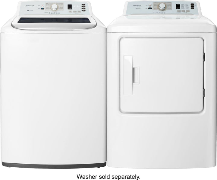 Insignia™ - 6.7 Cu. Ft. Electric Dryer - White_8
