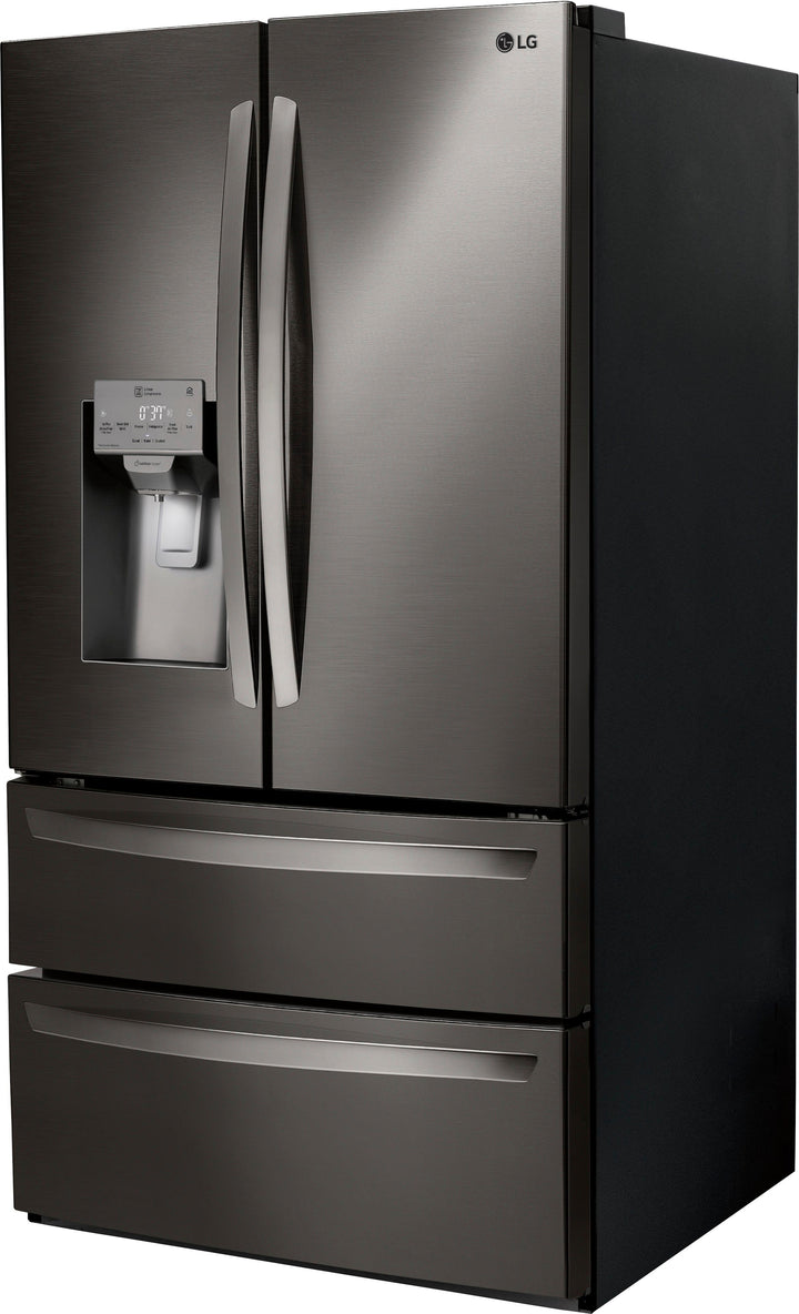 LG - 27.8 Cu. Ft. 4-Door French Door Smart Refrigerator with Smart Cooling System - Black stainless steel_12