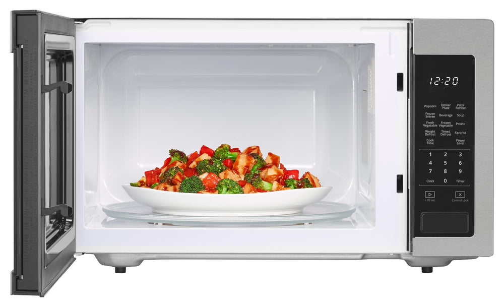 Whirlpool - 1.6 Cu. Ft. Full-Size Microwave - Stainless steel_1