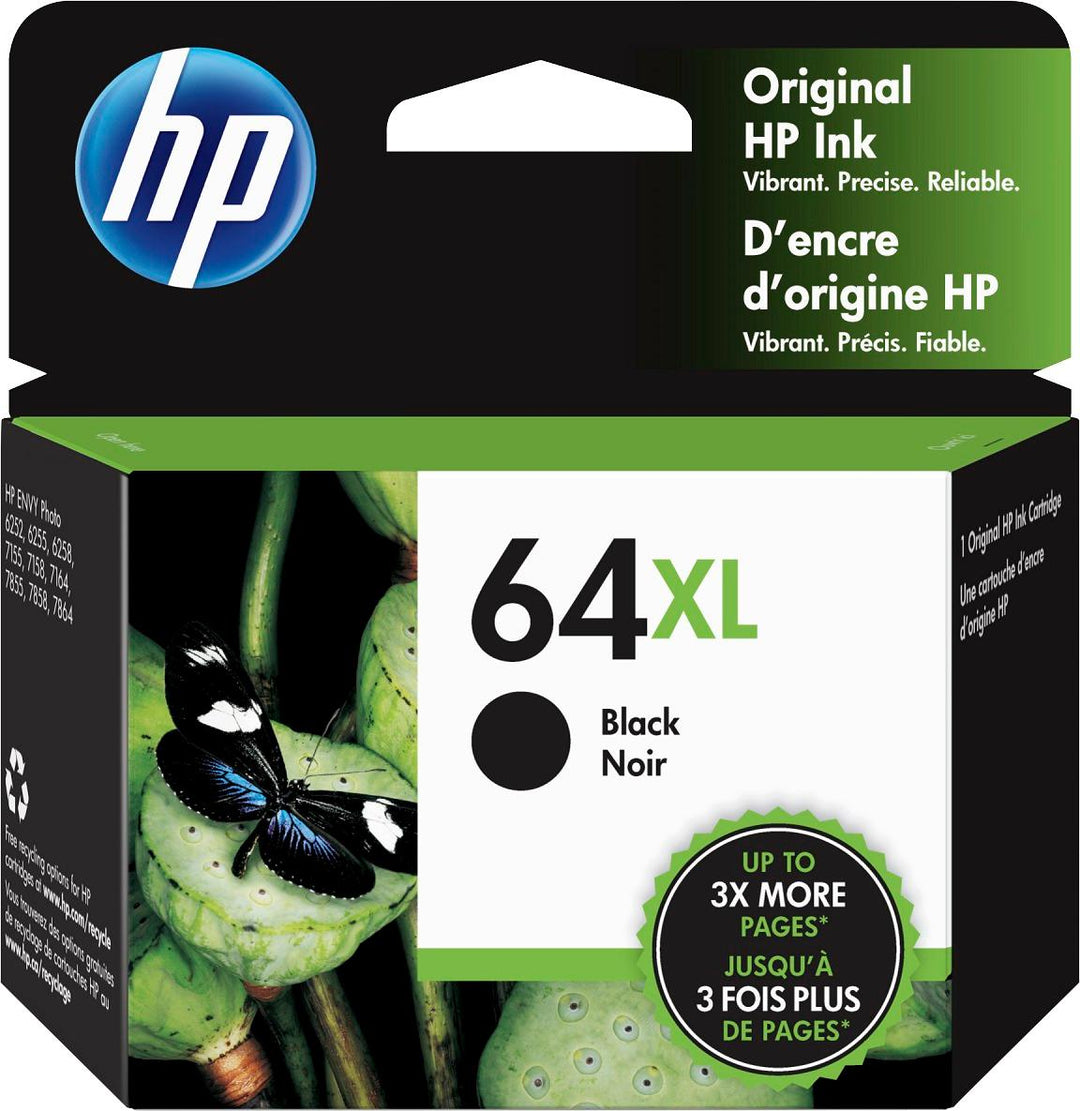 HP - 64XL High-Yield Ink Cartridge - Black_0