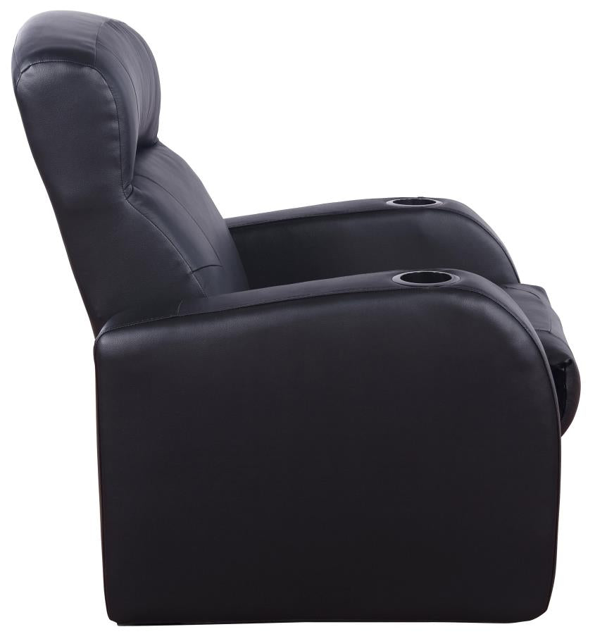 Cyrus Upholstered Recliner Living Room Set Black_6