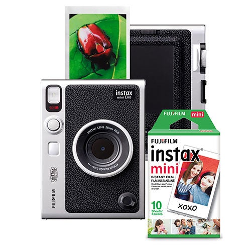 Instax Mini Evo Hybrid Camera/Smartphone Printer Bundle w/ 10 Pack of Film_0
