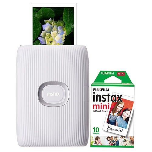 Instax Mini Link 2 Smartphone Printer Bundle Clay White_0