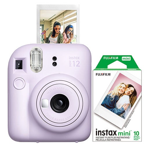Instax Mini 12 Instant Camera w/ 10 Count Film Lilac Purple_0