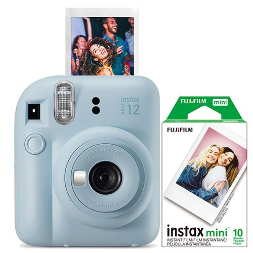 Instax Mini 12 Instant Camera w/ 10 Count Film Pastel Blue_0