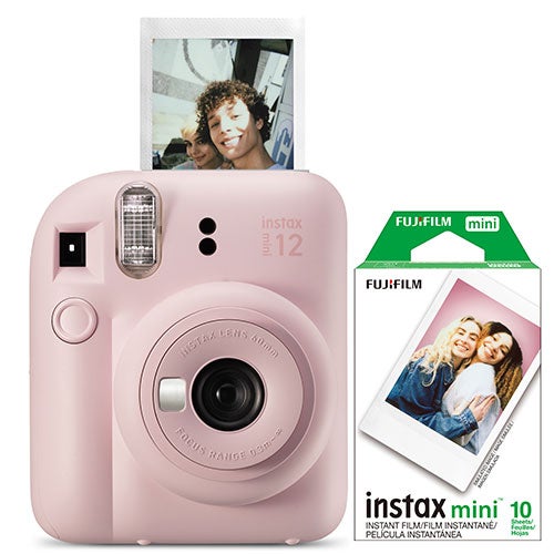 Instax Mini 12 Instant Camera w/10 Count Film Blossom Pink_0
