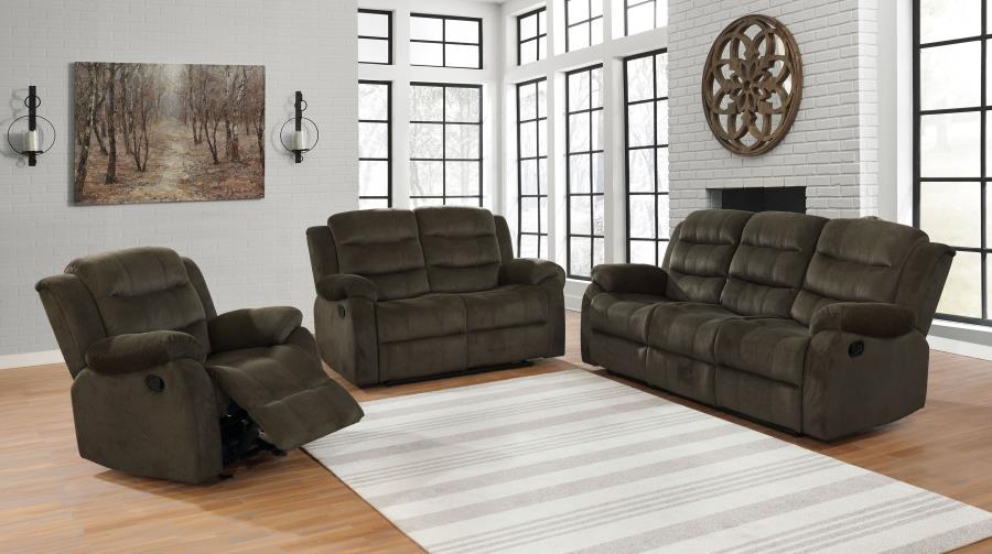Rodman Upholstered Tufted Living Room Set Olive Brown_0