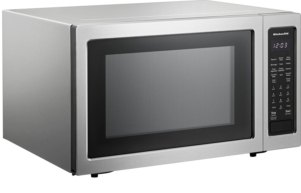 KitchenAid - 1.5 Cu. Ft. Convection Microwave with Sensor Cooking and Grilling - Stainless steel_1