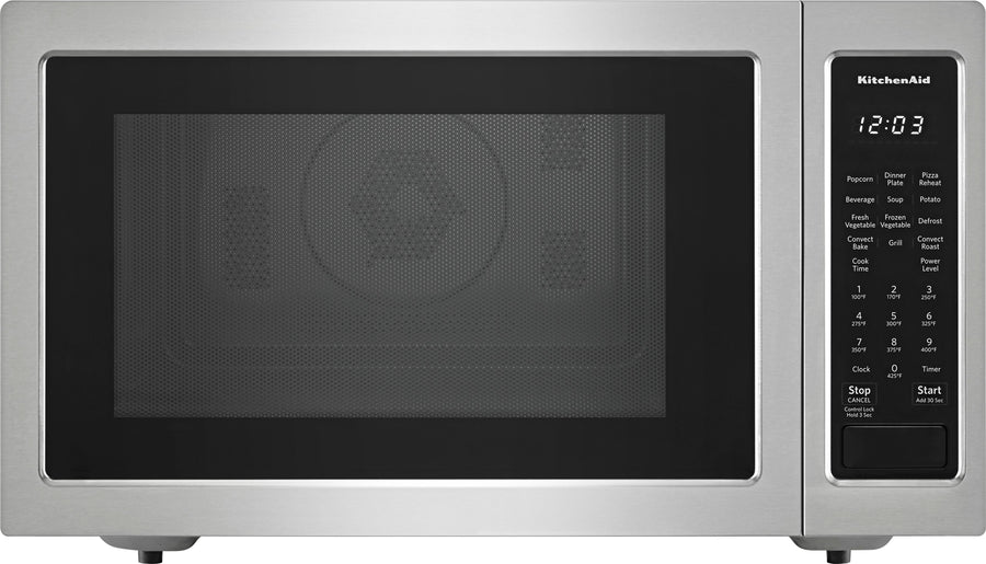 KitchenAid - 1.5 Cu. Ft. Convection Microwave with Sensor Cooking and Grilling - Stainless steel_0