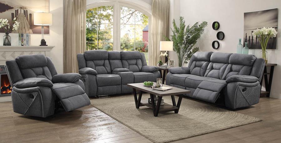 Higgins Pillow Top Arm Upholstered Motion Sofa Grey_0