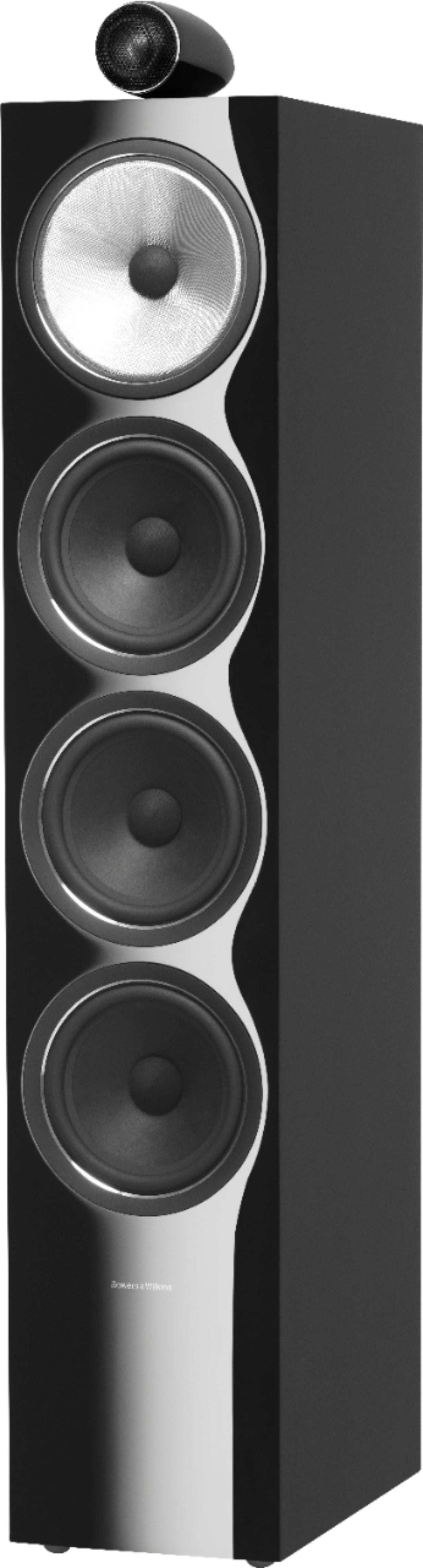 Bowers & Wilkins - 700 Series 3-way Floorstanding Speaker w/ Tweeter on top, w/6" midrange, three 6.5" bass drivers (each) - Gloss black_0