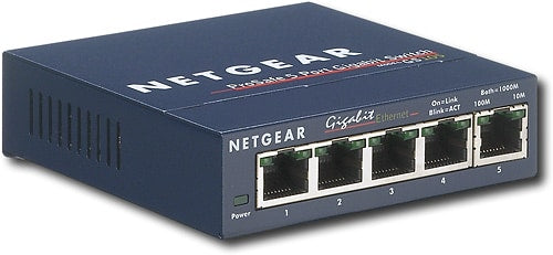 NETGEAR - 5-Port 10/100/1000 Gigabit Ethernet Unmanaged Switch - Blue_1