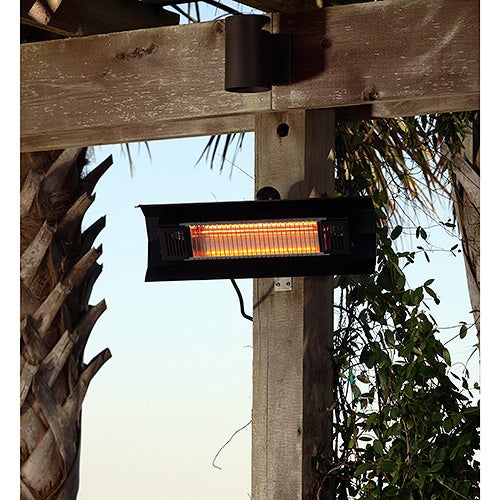 Black Steel Wall Mounted Infrared Patio Heater_0