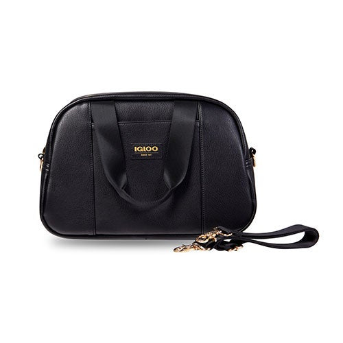 Luxe Satchel Cooler Bag Black_0