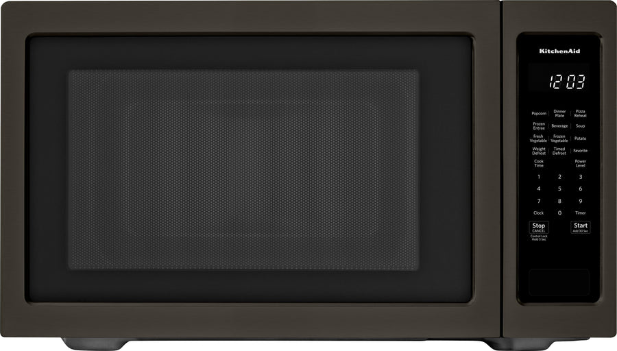 KitchenAid - 2.2 Cu. Ft. Microwave with Sensor Cooking - Black stainless steel_0