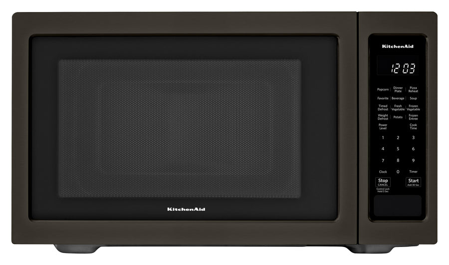 KitchenAid - 1.6 Cu. Ft. Microwave with Sensor Cooking - Black stainless steel_0