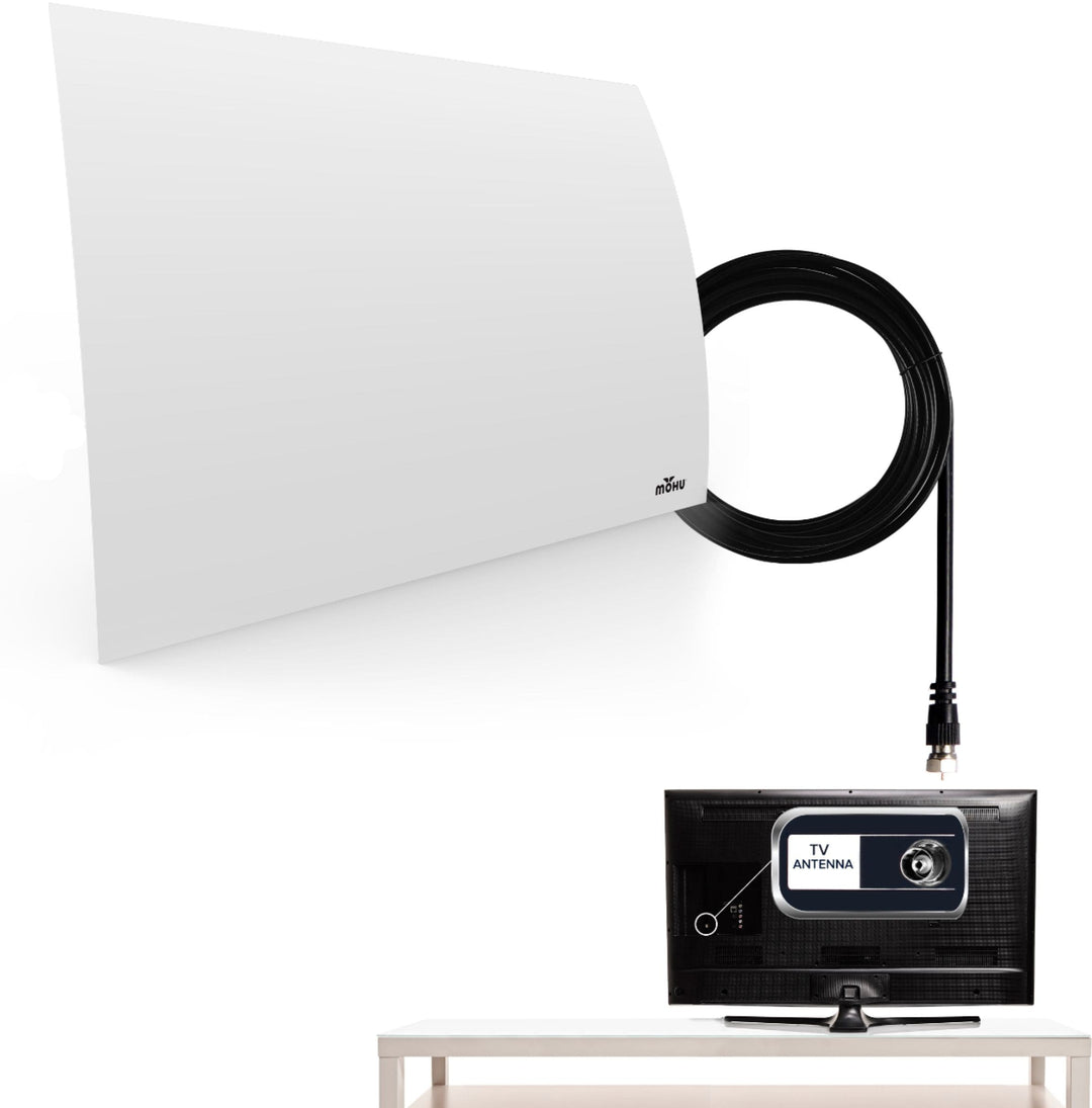 Mohu - Arc Indoor Curved HDTV Antenna 40-Mile Range - White_8