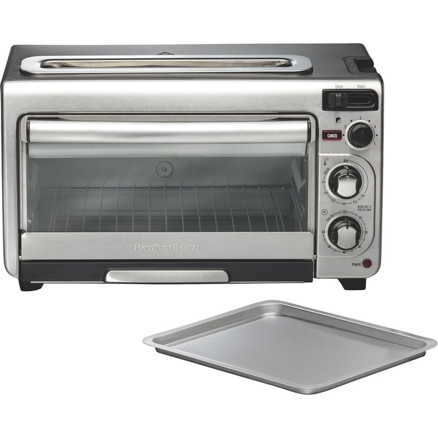 Hamilton Beach - 2-Slice Toaster Oven - Stainless steel_0