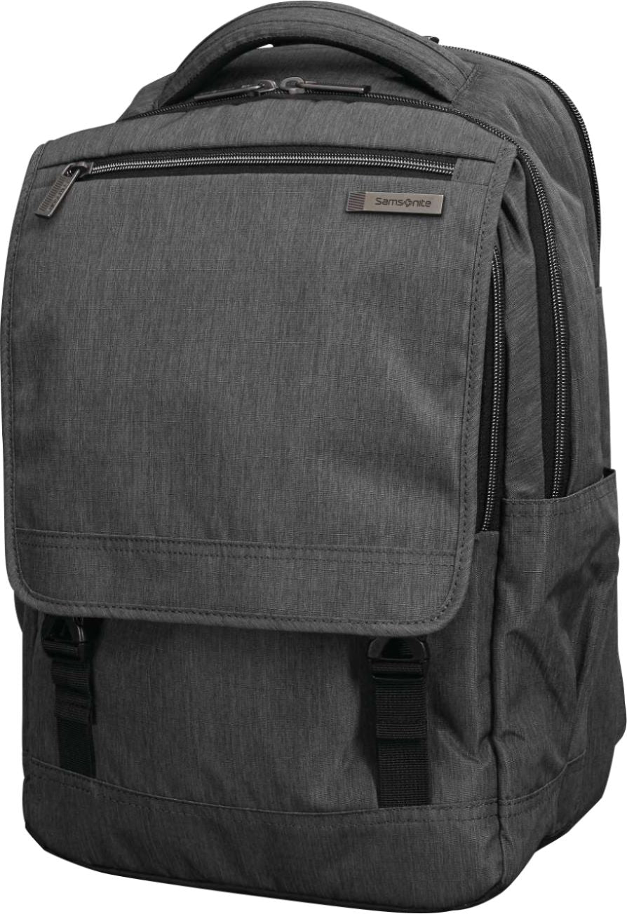 Samsonite - Modern Utility Laptop Backpack for 15.6" Laptop - Charcoal/Charcoal Heather_0