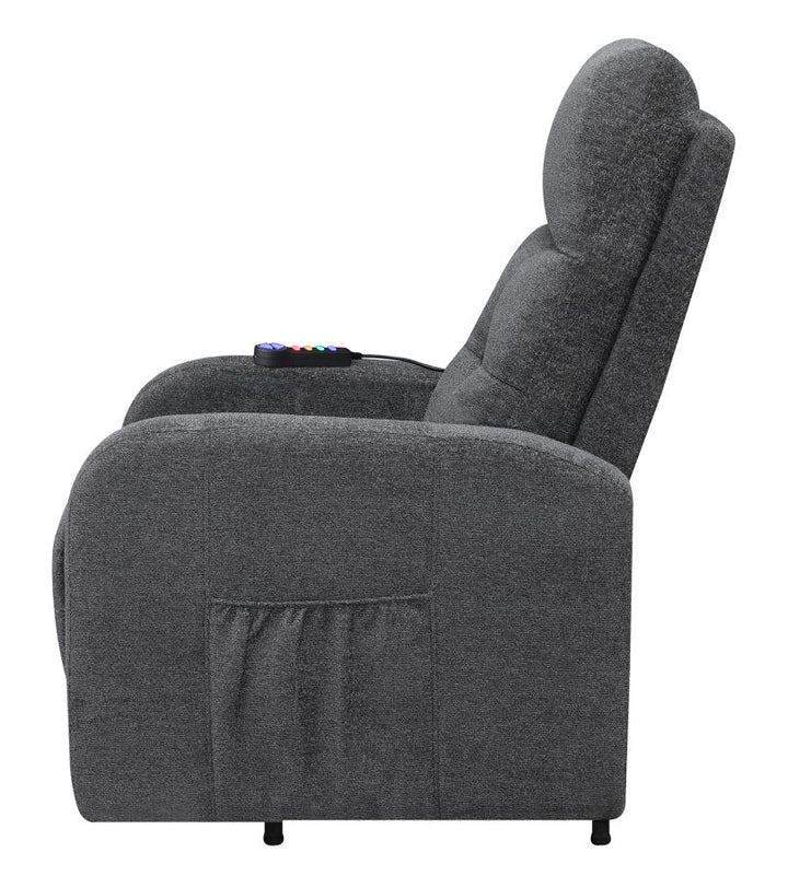 Tufted Upholstered Power Lift Recliner Charcoal_13