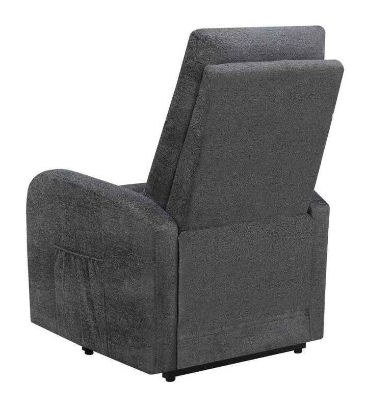 Tufted Upholstered Power Lift Recliner Charcoal_14