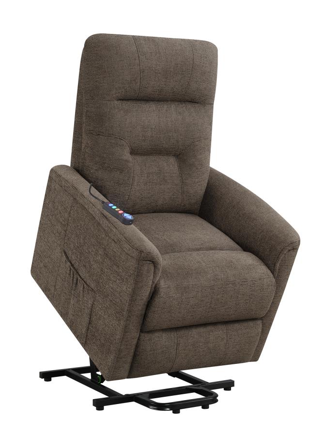 Power Lift Recliner with Storage Pocket Brown_8