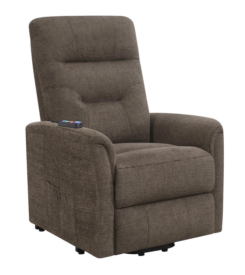 Power Lift Recliner with Storage Pocket Brown_9